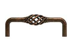Antique Copper Machined Birdcage Kitchen Cabinet Knob pulls 96MM 3 3/4″