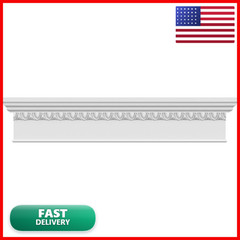 Ekena Millwork Endurathane Craftsman Crosshead Bottom Trim And Egg Trim 57