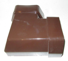 Amerimax Gutter Inside & Out Corner Miter Contemporary Vinyl Brown 5In (TuffFlo)