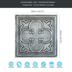 Distress Tin Ceiling Tiles Vintage wall panels for Store PL35 Antique tin 10pcs