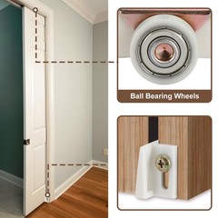 Pocket Door Commercial Grade Hanger Fits Johnson Part Replacemnt, Brush Gold