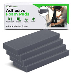 4 Pack 12″ X 4″ X 1/2″ Adhesive Backed Foam Rubber Protector Panels – Versatile