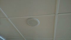 Washable PVC Ceiling Tiles – EcoTile Smooth 2′ x 2′ White Carton of 18 Tiles