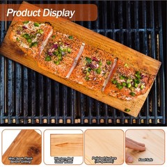 XL Cedar Grilling Planks for Salmon Fish Meat & Vegetables – 15″x 6″ Thicker …