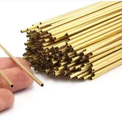 Brass Pipe Tube Straight Round 1mm Wall thickness 3.5-11.5mm OD 300 500mm Length