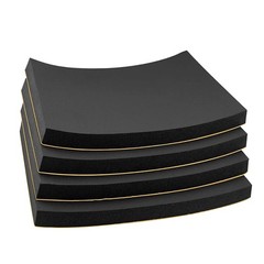 4Pcs Neoprene Foam Padding Sheet 3/4in 12x8in Self Adhesive Anti Vibration Black