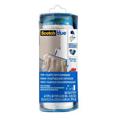 Scotchblue 4 Ft. X 90 Ft. Clear Pre-Taped Painter’S Plastic Sheeting