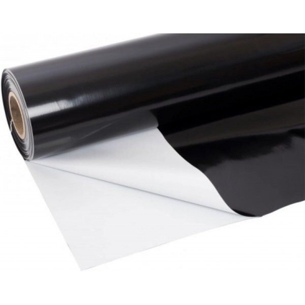 Dura Smooth – 20mil – Heavy Duty Black/White Polyethylene Plastic Sheeting
