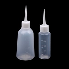 5PCS 40/100ml Plastic Clear Tip Applicator Bottle Squeeze Empty Bottle