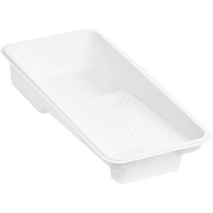 Linzer 4 In. White Plastic Mini Roller Paint Tray RM 100 0400 Linzer RM 100 0400