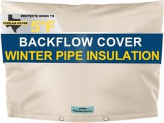 Insulated Backflow Preventer Cover – 36″x24″, 7-Layer Fabric, Winter Pipe Freeze