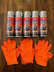 Aervoe 575 Engine Enamel Paint Gray Dull Aluminium 12oz 5-Pack Includes 3 Gloves