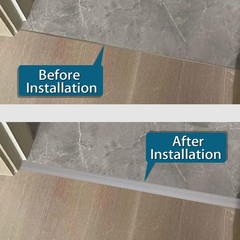 Floor Transition Strip 2″ Self Adhesive Flat Vinyl 5cm, 10FT, Deep Grey