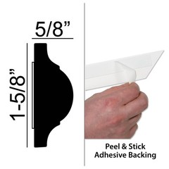 Outwater 36″ X 48″ White Pre-Mitered Wall Box Panel Frame Kit with Adhesive,