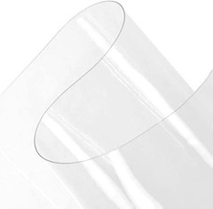 Clear Vinyl Sheeting – 20 Mil – Clear Vinyl Sheet for Storm Windows Tablecloth