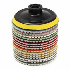 16pc Diamond Wet Polishing Pad 4inch Pad for Granite Stone Concrete Marble Floor