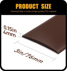 Bnell Floor Transition Strip Self Adhesive Vinyl Laminate Floor Cover Strip 3