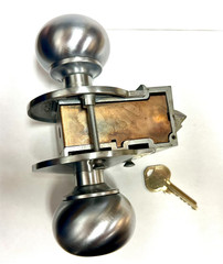 CORBIN RUSSWIN, INTRUDER FUNCTION, UNIT LOCK, KEYED ON BOTH SIDES , WITH 1 KEY