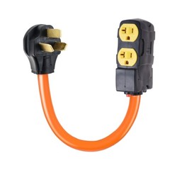 NEMA 10-50P to 4X 5-20R/15R Power Convert Adapter For RV Camping Generators
