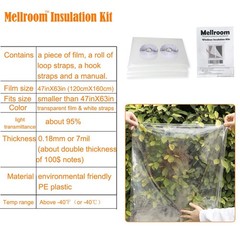 Adjustable Window Insulation Kit 47inX63in(120X160cm) for Winter Keep Cold Ou…