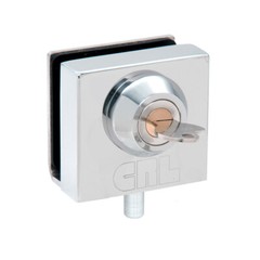 CRL 03P12 Chrome Deluxe Slip-On Showcase Lock for 1/2″ Glass