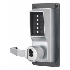 Simplex Llp1020b26d41 Mechanical Push Button Lockset, Satin Chrome, 1-3/8″ To