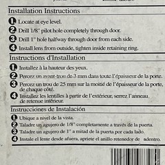 8728 – Mag Security- Super Door Viewer 180-Degree, 1-Inch Bore, Brass