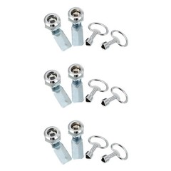 3 Pieces Multipurpose Triangle Lock Zinc Alloy Cabinet Distribution Locks Keys