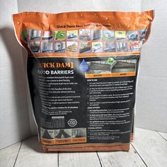 Quick Dam Barrier Water Flood Dam Bags Black 5′ QD65-2 New