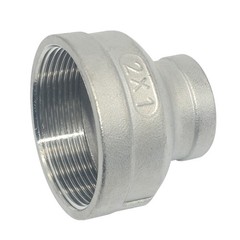 2″ to 1″ Female NPT Bell Reducer Reducing Coupling Stainless Steel 304 Connector