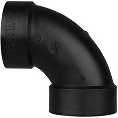 CHARLOTTE PIPE 4 DWV 1/4 Bend HUB X HUB DWV (Drain, Waste and Vent) (1 Unit
