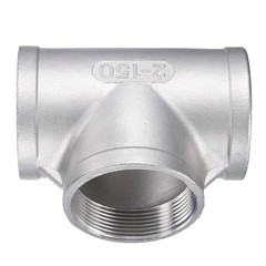 Tee Pipe Fitting 2″ x 2″ x 2″ NPT Female 3 Way T-Connector