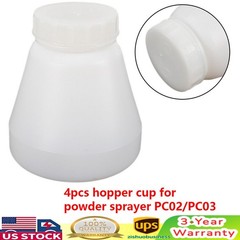 8 pcs hopper cup Bottle for powder coating system PC02 PC03 paint spray gun