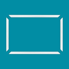 Outwater 36″ x 24″ White Pre-Mitered Wall Panel Frame Kit w/ Adhesive