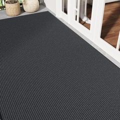 Large Commercial Door Mat, 4′ x 8′ Front Door Mat Outside Entrance, Low Profi…