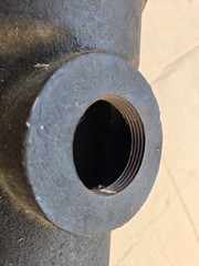 5″ ID Cast Iron Service Weight Cleanout Tee With Southern Raised