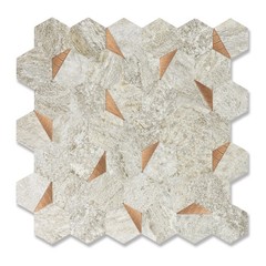 OYASIMI 10 Sheets Sandstone Beige Hexagon Peel and Stick Backsplash for Kitchen