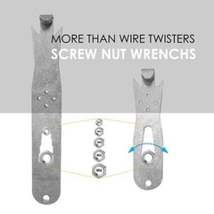QMARK Fence Wire Twister Tool Set, T-Post Clip Tool, Stainless Steel, 3.8…