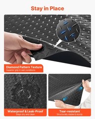 Garage Floor Roll, 4 x 7 ft Garage Flooring Mat, 2.2 mm Thickened PVC Diamond Pl