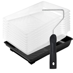 Mister Rui 6 Inch Paint 6 Tray and Liner Set, 6 Inch, 12 Pack