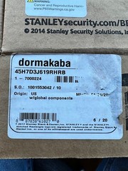 Stanley Dormakaba Door Handle Mortise Lever set Lock 45H7D3J619RHRB Satin Nickel