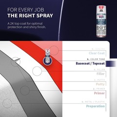 Spraymax 2K Topcoat High Gloss White 2K Automotive High Gloss White Spray Paint