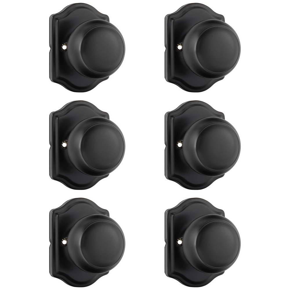 Goldenwarm No-Turning Function Matte Black Dummy Door Knobs, Single Side Door…