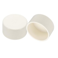 PATIKIL PVC Pipe End Caps, 2 Pack 2.5″ Diameter Cover 2.5 Inch, White