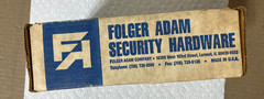 Folger Adam 712 24VDC Electric Strike US32D 1215953-1 Door Lock