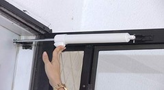 Touch ‘n Hold Smooth Dual Door Closer System (Almond) – Heavy-Duty – Touch-Bu…