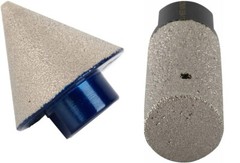 Vacuum Brazed Diamond Chamfer Countersink Bit 5/8″ finger milling bit drilling