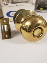 Luxury Heavy MARKS Bathroom Privacy Lock push Button with secure outer safety