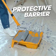 Tapix 9ft x 400ft Plastic Sheeting Heavy Duty Paint Protection Roll 3600 Sq Ft