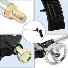 5pc Pro PU Foam Gun NIB Expanding Spray Applicator New & Improved Adapter Basket